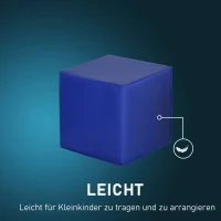 HOMCOM Bausteinset Schaumstoff Bausteine Bauklötze Bauspielzeug für Jungen und Mädchen Schaumstoffblöcke für 1–3 Jahre alt Kinder 11er-Set PU EPE(m-5)