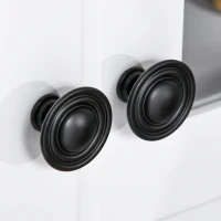 HOMCOM Coastal Style Kitchen Buffet and Hutch Wooden Storage Cabinet with Framed Glass Door, Drawers Microwave Space for Dining Room, Living Room, White(m-9)