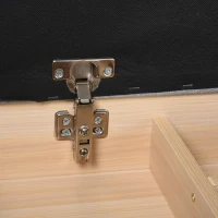 HOMCOM Shoe Storage Bench, Shoe Rack with Padded Cushion, Organizer for Hallway, Entryway,  Living Room, Oak(m-12)