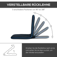 HOMCOM PODUSZKA DO SIEDZENIA OPARCIE FOTEL  granatowy(m-4)