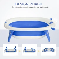 Homcom Cadita Pliabila Copii 0-3 Ani – Cu Termometru & Pernuta(m-7)