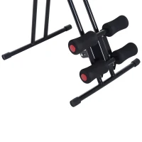 HOMCOM Banca Trainer Abdomen Power ABS cu Display Negru si Rosu(m-11)