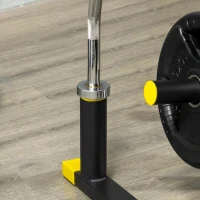SPORTNOW Suport pentru greutati si mrene din otel si PP pentru discuri cu diametrul de 5 cm, 85,5x70x96 cm, negru(m-9)