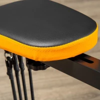 HOMCOM Aparat de vaslit, aparat pliabil pentru antrenarea fesierilor cu niveluri reglabile si monitor LCD(m-9)