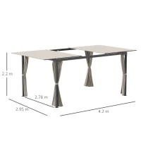 Outsunny Foisor cu pergola 3 x 3 (m) cu acoperis extensibil, Adapost cu copertina cu pergola retractabila cu perdele, Cadru din aluminiu pentru gradina, peluza, curte si terasa, bej(m-3)