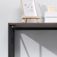 HOMCOM Consola cu cadru metalic pentru sufragerie, intrare, maro(m-9)