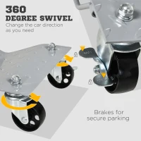 Zestaw 2 Podnośników Rangierowych DURHAND do Samochodów, Solidne i Antypoślizgowe, Szary, 40,5x30 cm(m-5)