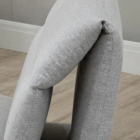 HOMCOM Adjustable Floor Chair with Back Support, Folding Chair Bed, Lazy Sofa Bed for Gaming, Meditation, Reading, Light Grey(m-9)