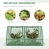 Tunel foliowy ogrodowy szklarnia 1,2x0,6x0,6m zielony Outsunny(m-7)