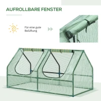 Tunel foliowy ogrodowy szklarnia 1,2x0,6x0,6m zielony Outsunny(m-5)