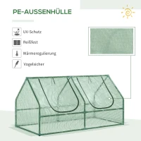 Tunel foliowy ogrodowy szklarnia 1,2x0,6x0,6m zielony Outsunny(m-4)