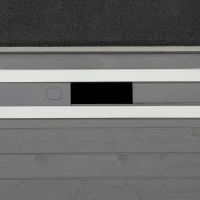 PawHut Domek dla psa z drewna sosnowego, odporny na warunki atmosferyczne, dach asfaltowy, 71 cm x 58 cm x 77 cm, Szary + Biały(m-9)