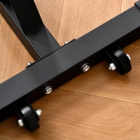 Homcom Suport Haltere – 2 Rack-uri Otel Reglabil cu Carlige(m-9)