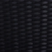 Outsunny 2 Seater Rattan Sun Lounger Set, Steel Frame-Black/Cream White(m-10)