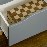 HOMCOM Biblioteca moderna din PAL si MDF cu 2 sertare si 4 rafturi deschise pentru sufragerie, birou si dormitor, 70,2x35x130 cm, culoare lemn si gri(m-8)