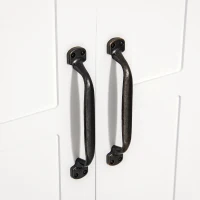 HOMCOM Dulapior 2 Rafturi de Montat pe Perete de Perete Bucatarie Baie Lemn 60x19,8x58cm Alb(m-8)