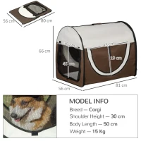 Bolsa de transporte gato cão Animais de estimação Viagem dobrável de Viagem 2 cores(m-3)