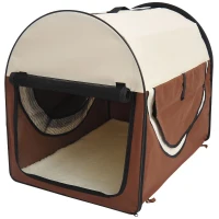 PawHut Transportin con Bolsa Transporte Perro Gato XL(81 x 56 x 66) Mascotas Plegable de Viaje(m-4)