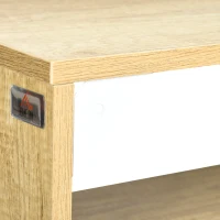 HOMCOM Étagère murale carrée 4 compartiments en panneaux de particules charge maximale 15 Kg 60 x 25 x 60 cm(m-8)