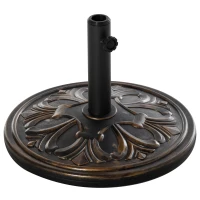 Outsunny Baza pentru Umbrela de Soare pentru Stalp de 35mm/38mm/48mm Greutate 13KG de Gradina(m-1)