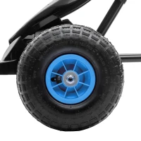 Homcom Go Kart Pedale Copii – Scaun Reglabil, Roti & Frana de Mana(m-9)