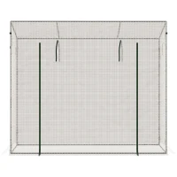 Outsunny 200x76x168cm Walk-in Garden Greenhouse Patio Hot House, Plants Flowers Herbs Tomato Grow w/ Steel Frame Door Window Balcony Patio(m-8)