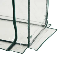 Outsunny sera dreptunghiulara compacta, PVC, 100x50x150cm(m-8)