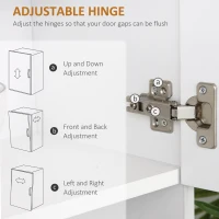 HOMCOM 66" Wood Kitchen Pantry Storage Cabinet Microwave Oven Stand with Storage - White(m-8)