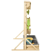 Outsunny Outdoor Kids Running Water and Sand Playset, with 18 Accessories(m-9)