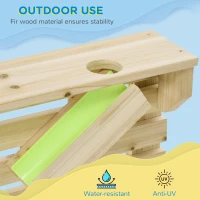 Outsunny Outdoor Kids Running Water and Sand Playset, with 18 Accessories(m-5)