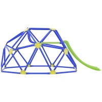 AIYAPLAY Kids Climbing Frame and Slide w/ Platform, for Ages 3-10 Years(m-9)