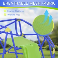 AIYAPLAY Kids Climbing Frame and Slide w/ Platform, for Ages 3-10 Years(m-5)