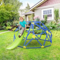 AIYAPLAY Kids Climbing Frame and Slide w/ Platform, for Ages 3-10 Years(m-10)