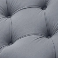 HOMCOM Ławka sypialniana, tapicerowana, w wykończeniu aksamitnym, ławka do makijażu do salonu(m-9)