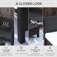 Patio Rattan Ottoman Furniture Set(m-5)