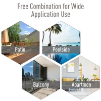 Outsunny Set of 2 Folding Garden Chairs - Metal Frame Outdoor Patio Park Dining Seats with Breathable Mesh Seat, Black(m-6)