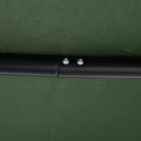 Outsunny 3-person Outdoor Porch Swing Lounge Chair Bench w/ Adjustable Canopy(m-12)