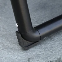 Outsunny Foldable Reclining Sun Lounger with Canopy Lounge Chair Camping Folding Bed Cot 5-Position Adjustable Back for Patio Garden Beach Pool Grey(m-13)