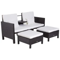 Patio Rattan Ottoman Furniture Set(m-1)