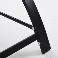 Outsunny 3 Pieces Patio Lounge Chair Set PE Rattan Wicker Beach Yard Garden Sunbathing Chair with Table, Black(m-9)