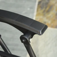 Outsunny Outdoor Zero Gravity Folding Lounge Chair with Headrest, Cup and Phone Holder for Garden, Balcony, Deck, Brown(m-9)