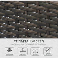 Patio Rattan Ottoman Furniture Set(m-4)