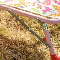 Outsunny Kids Reclining Folding Garden Zero Gravity Chairs Lounge Chair Sun Lounger Adjustable Backrest Outdoor Blue 118 x 40 x 24cm Pink(m-10)