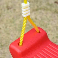 Outsunny Metal Swing Set with Seat Adjustable Rope Heavy Duty A-Frame Stand Backyard Outdoor Playset for Kids Fun 3-8 Years Old Blue(m-10)