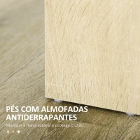 HOMCOM Mesa de Sala de Jantar para 4-6 Pessoas Estilo Moderno com Bancada de Melamina de Madeira Carga 50 kg 120x69x75 cm Carvalho(m-7)