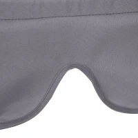 Outsunny Cuscini da Esterno per Dondolo da Giardino 3 Posti con Lacci, 2 Pezzi da 130x45x5 cm, Grigio(m-9)