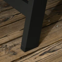 Outsunny Sezlong de Gradina din Ratan si Aluminiu cu Spatar Reglabil in 5 Pozitii si Roti, 162x60x90 cm, Nergru si Gri(m-9)