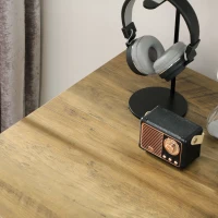 Vinsetto Masa consola pentru hol intrare in stil vintage din PAL si otel cu 3 sertare si picioruse antiderapante, 120x55x79 cm, bronz si auriu(m-9)