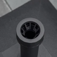 Outsunny Baza pentru Umbrela de Soare cu Roti Se poate Umple pana la 20kg, Postament din HDPE pentru Stalpi de Ø38-48mm, 45x45x39cm, Negru(m-8)