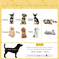 PawHut Culcus pentru caini si pisici, din PAL cu parte inferioara inaltata si perna detasabila, Ø48x24.5 cm(m-4)